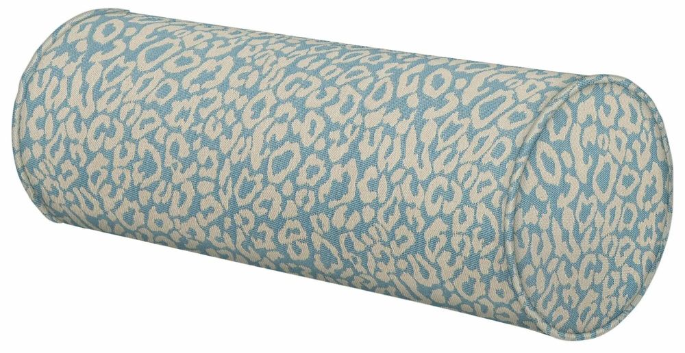 Garden textiles - Bolster Maya Ice & Ecru - PALAIS SUSTAINABLE LUXURY