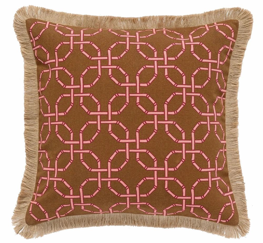 Fabric cushions - Cushion Harper Spice & Pink - PALAIS SUSTAINABLE LUXURY
