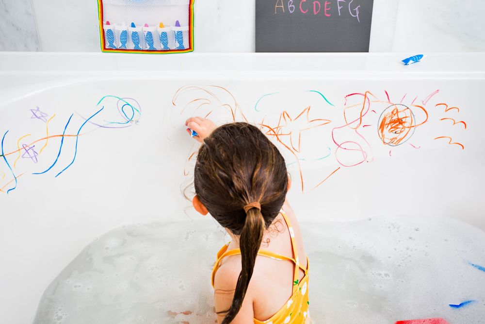 Loisirs créatifs pour enfant - Kitpas Rice Bran Wax Bath Crayons - KITPAS