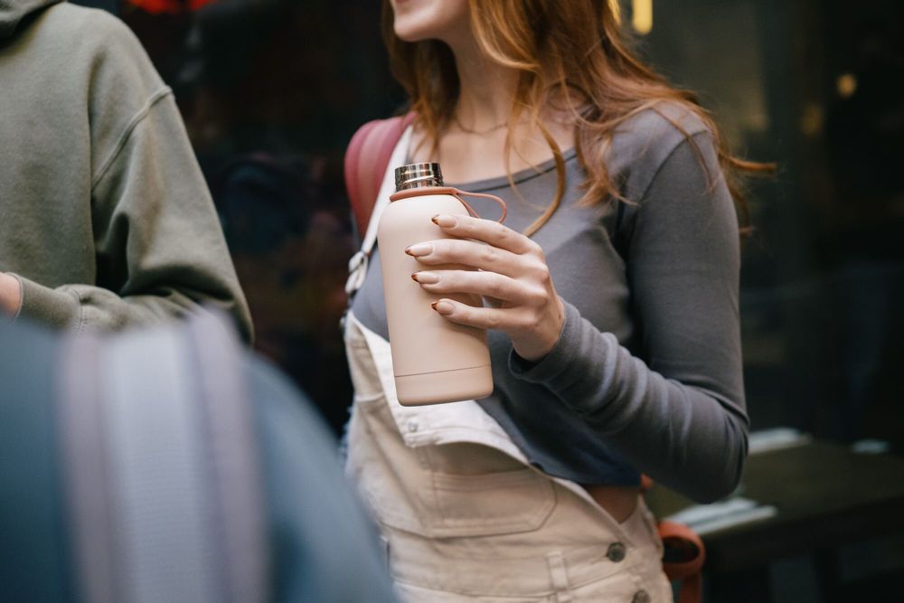Carafes - Insulated Reusable Bottle 350ml - Blush - EKOBO