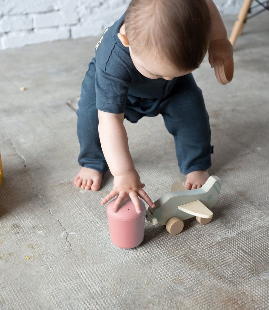 Children's mealtime - Silicone Sippy Cup - Coral - EKOBO