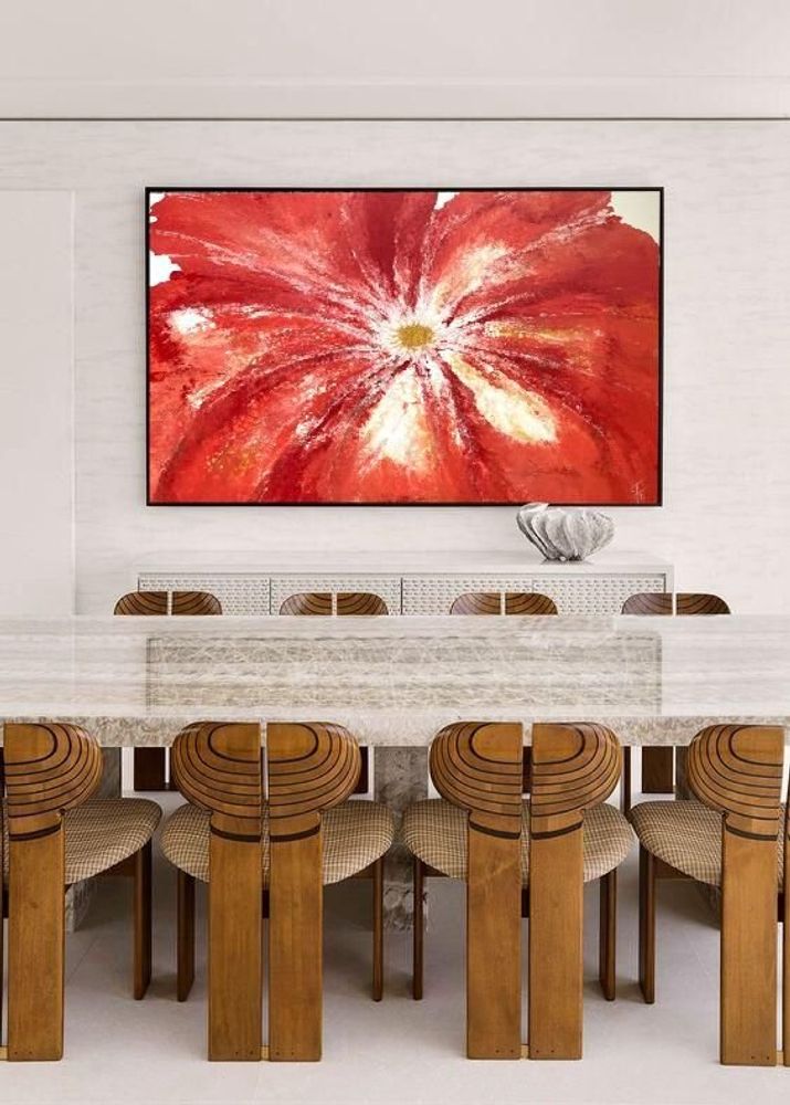 Tableaux - Peinture acrylique sur toile "Coquelicot rouge" - TURIK&ART (KSENIIA TURIK)