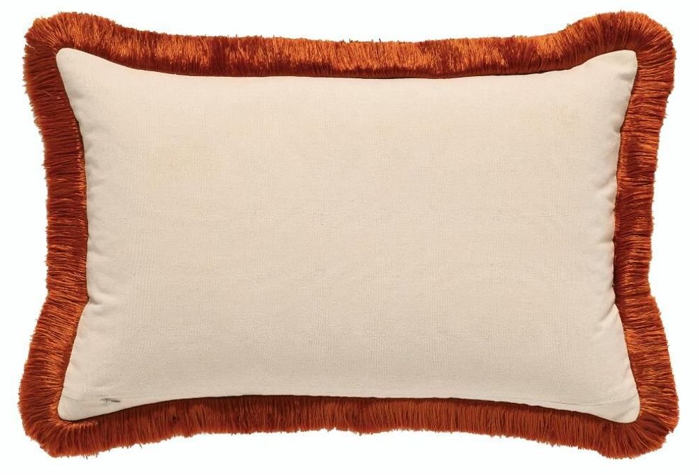 Coussins textile - Coussin Jackie Rouille & Sable - PALAIS SUSTAINABLE LUXURY