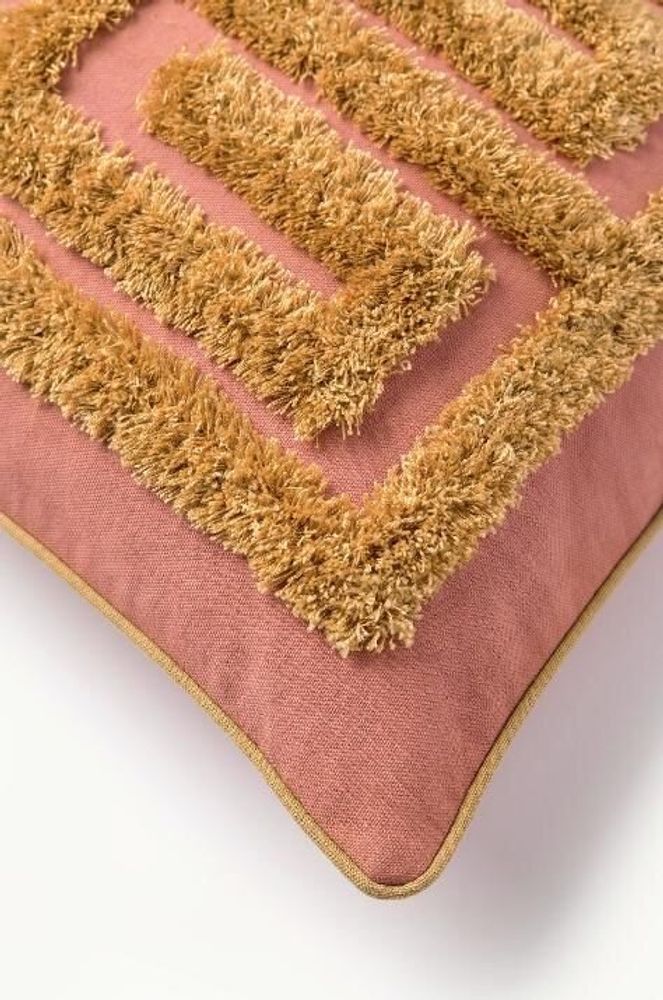 Coussins textile - Coussin Cleo Blush & Raphia - PALAIS SUSTAINABLE LUXURY