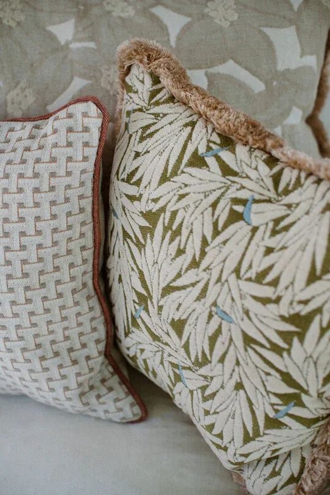 Garden textiles - Cushion Yoko Olive - PALAIS SUSTAINABLE LUXURY