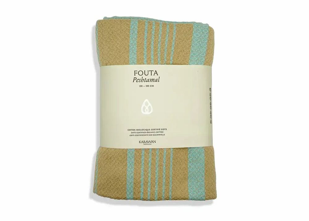Bath towels - ORGANIC COTTON TOWEL - SAND Collection - AQUASKY Color - KARAWAN AUTHENTIC