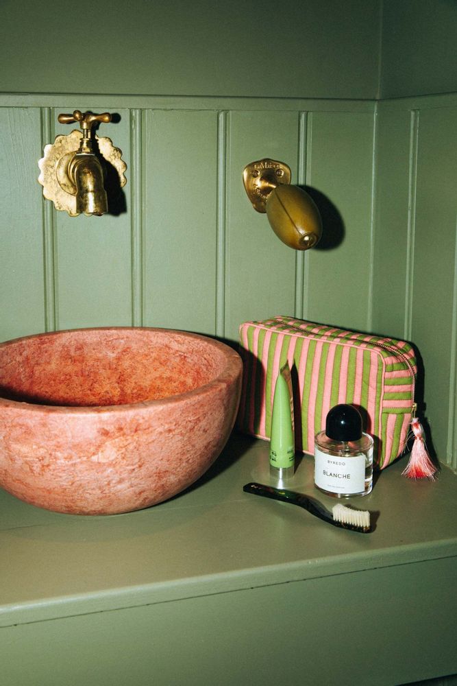 Bags and totes - Beauty Bag Jackie Fern & Rose - PALAIS SUSTAINABLE LUXURY