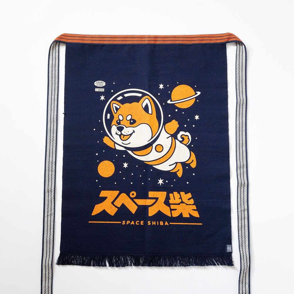 Linge de table textile - Collaboration artistique【The Space Shiba】de Yaaah ! Studio - MAEKAKE BY ANYTHING CO.,LTD.