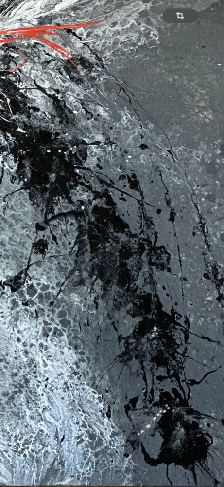 Paintings - Painting Acrylic and epoxy resin " Dance of Elements" - TURIK&ART (KSENIIA TURIK)
