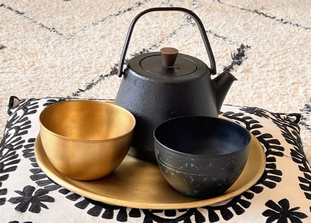 Decorative objects - MOON” GOLDEN SMOOTH BRASS BOWL - KARAWAN AUTHENTIC