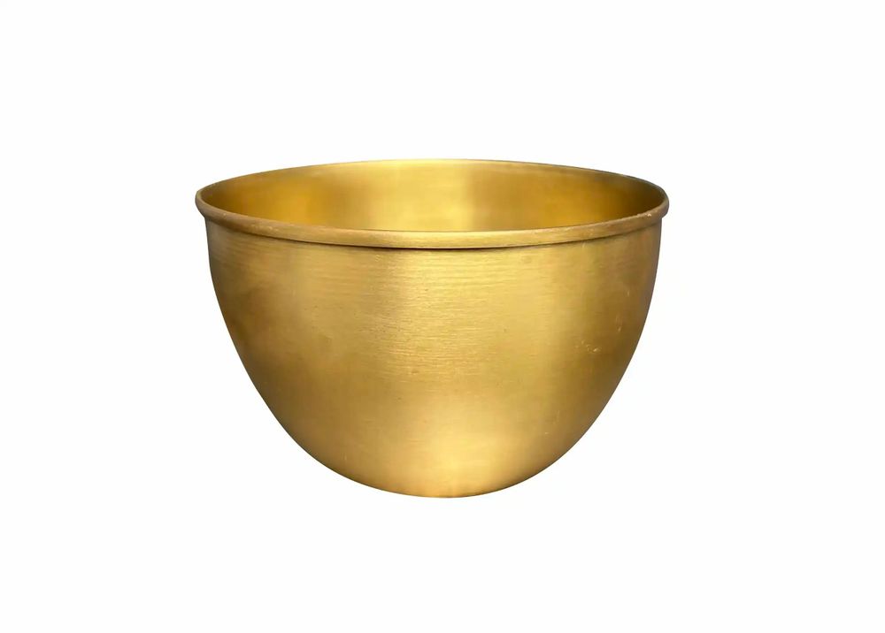 Decorative objects - MOON” GOLDEN SMOOTH BRASS BOWL - KARAWAN AUTHENTIC