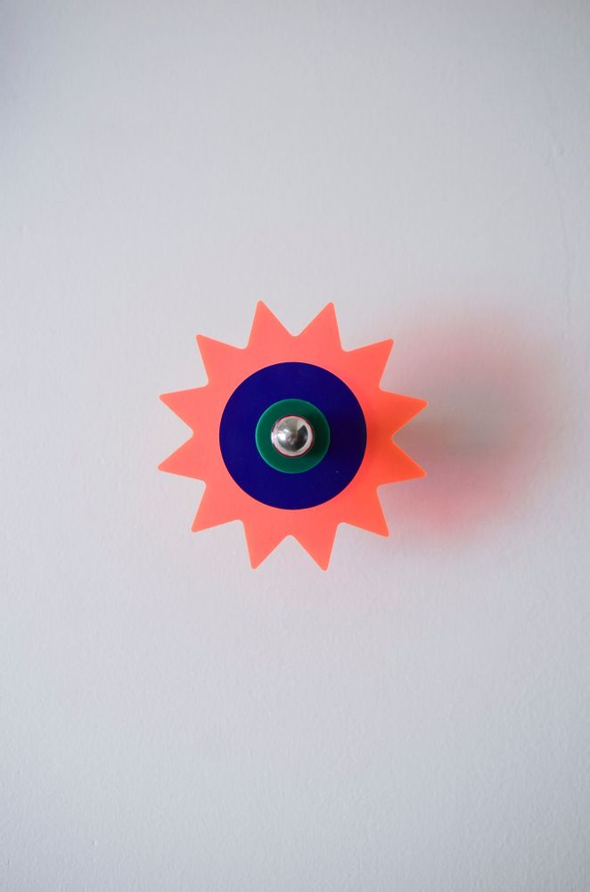 Autres décorations murales - Patère coloré en plastique recyclé - RAYON VERT STUDIO