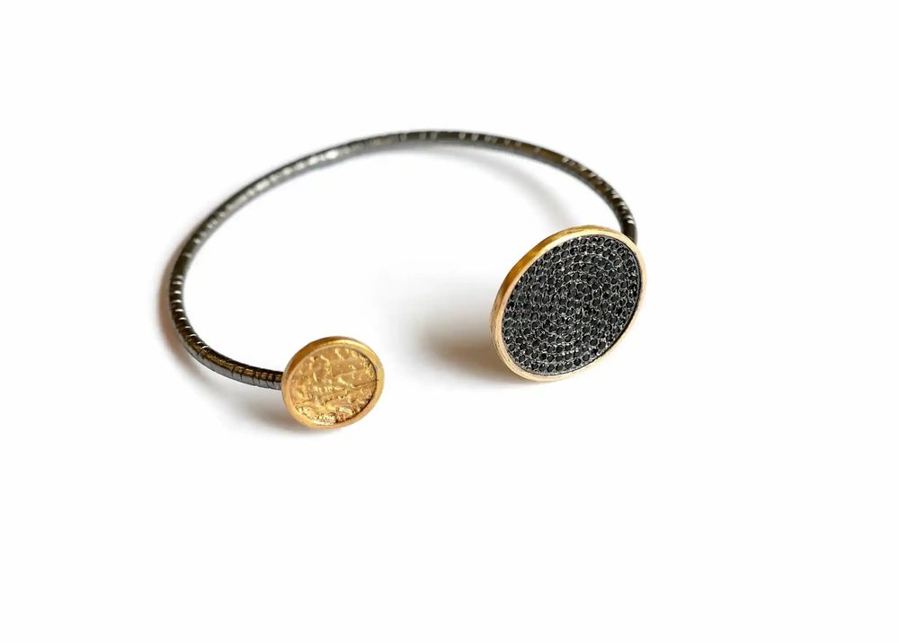Bracelets - BANGLE BRACELET\" NIGHT OF THE TIMES\” - ARKEOS COLLECTION - KARAWAN AUTHENTIC