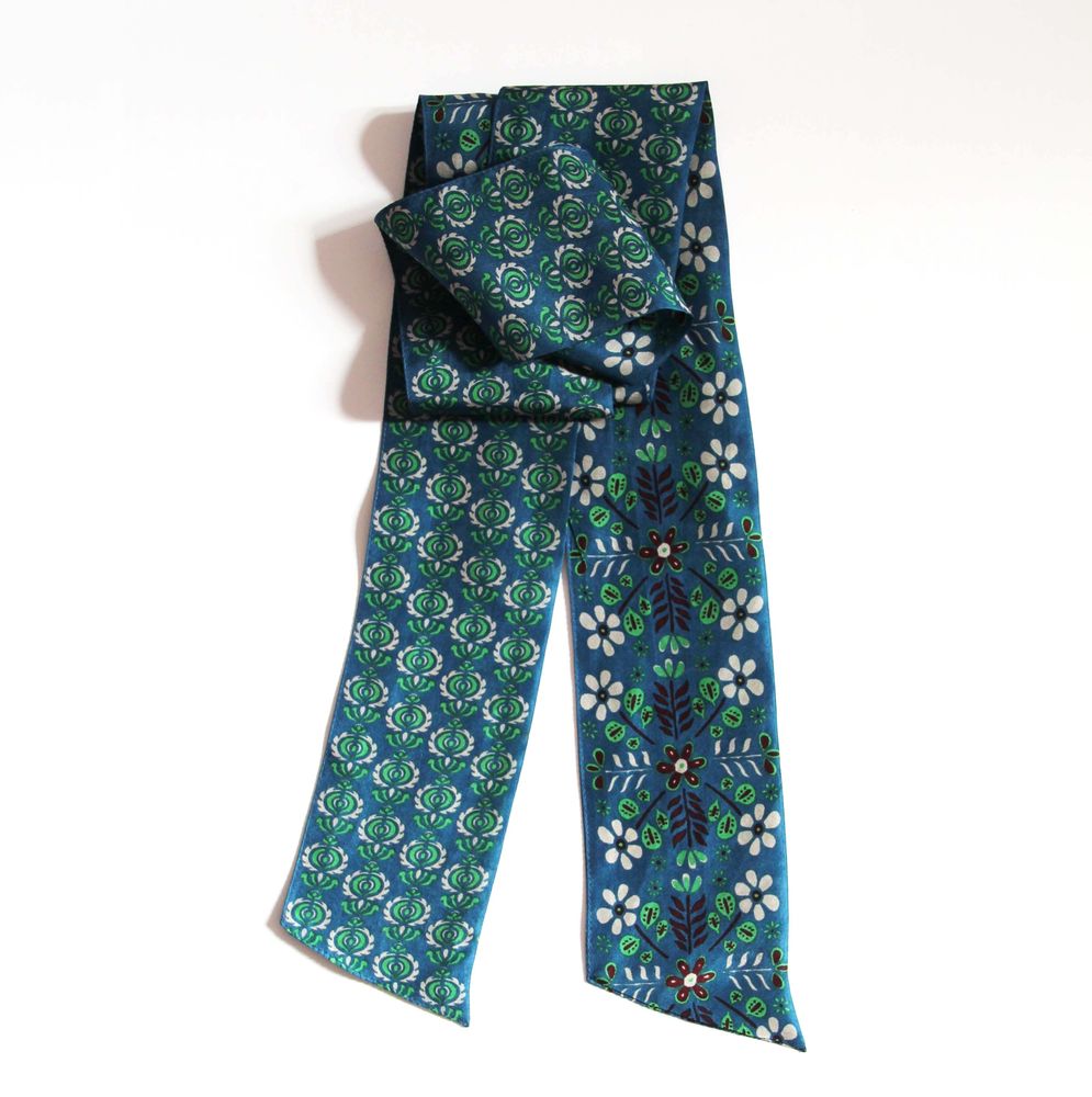 Foulards et écharpes - Foulard en Soie Les Bandeaux Slash Les Belles Vagabondes - LES BELLES VAGABONDES