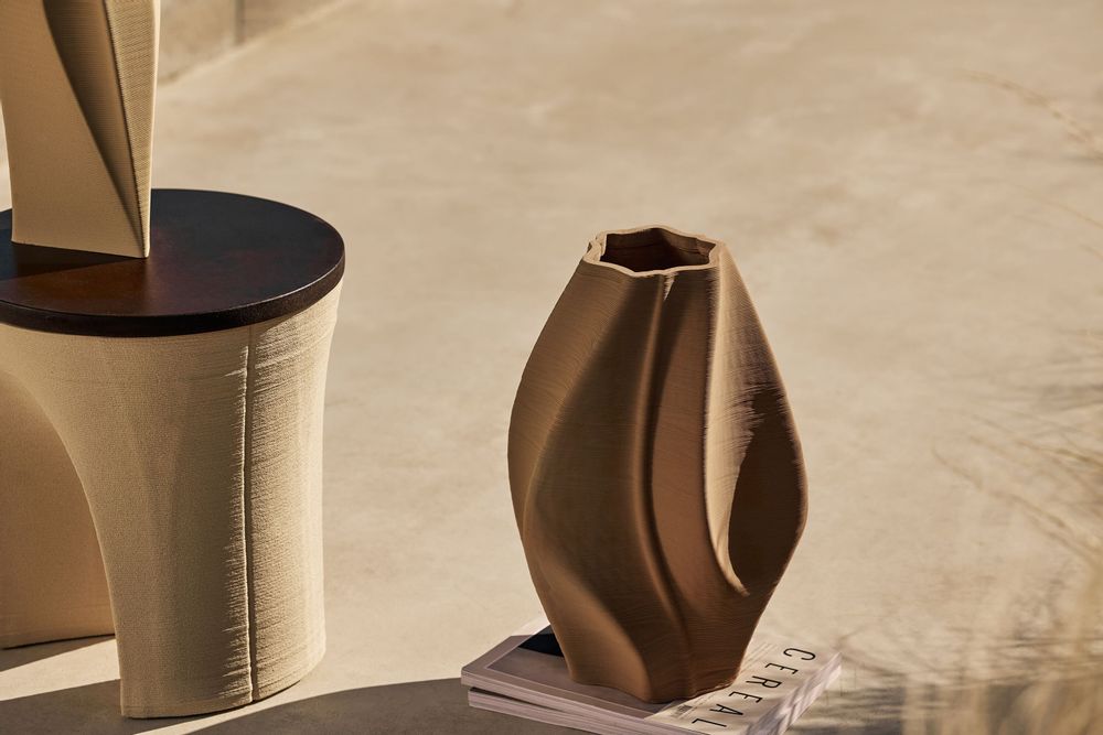 Vases - Vase 'FLAME' - Decorative ceramic vase printed in 3D - KERAMIK