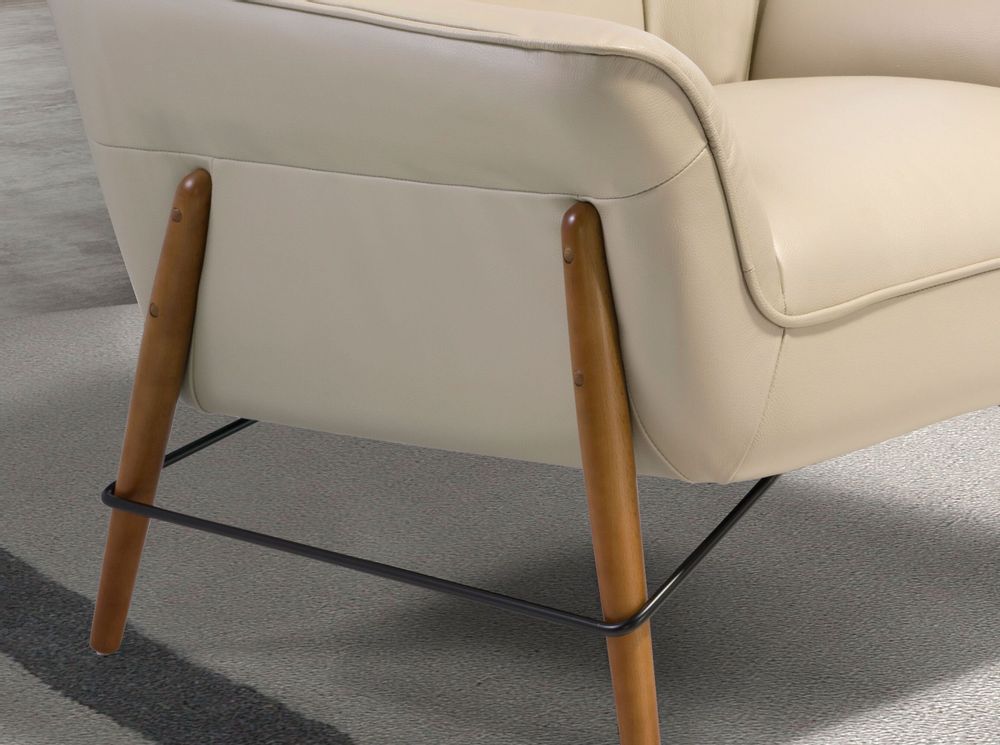 Fauteuils - Fauteuil en cuir sable - ANGEL CERDÁ