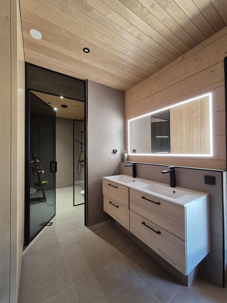Bathroom mirrors - Full Lux Square LED Mirror (50x90cm) - SCANDINAVIAN GLASSFACTORY