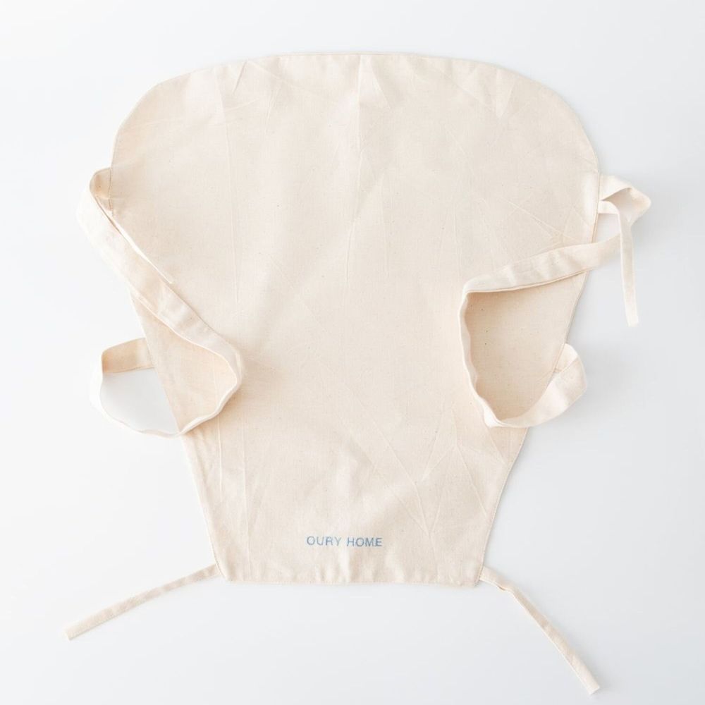 Sacs et cabas - Sac à fleurs — coton biologique avec broderie bleue - OURY HOME