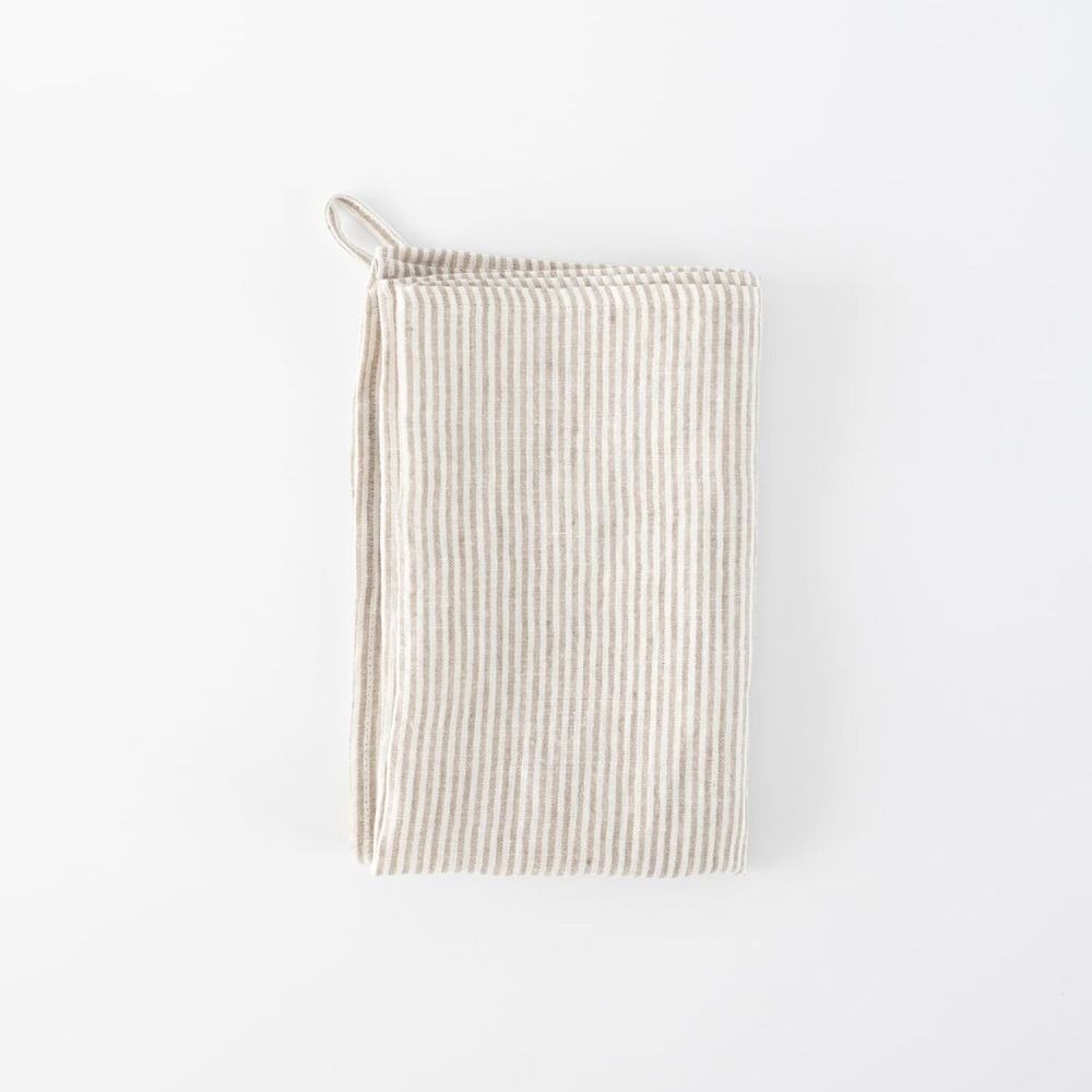 Torchons - Serviettes en lin — Ensemble de 4 textures & motifs - OURY HOME