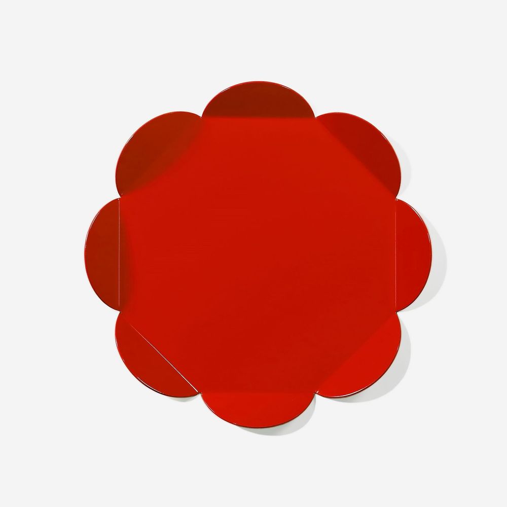 Plats et saladiers - Plateau Fleur – Plateau de service graphique en métal - ISUWA