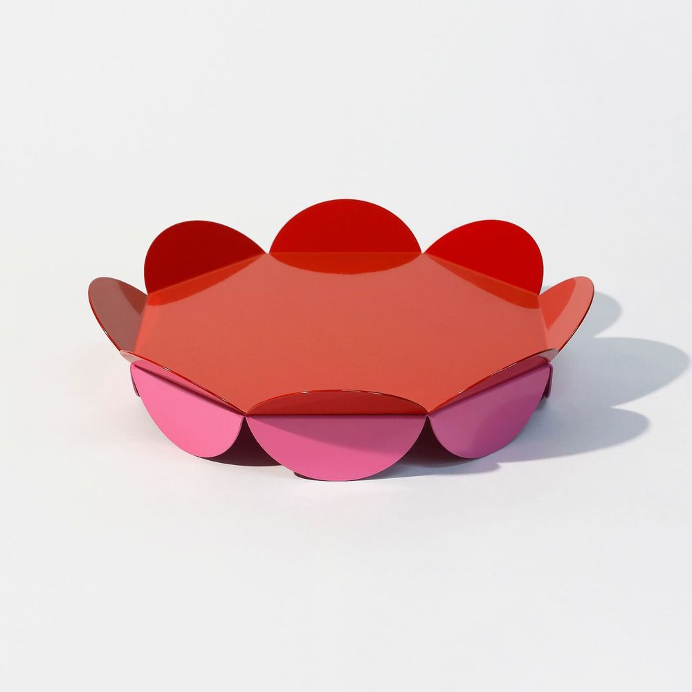 Plats et saladiers - Présentoir Fleur L – Centre de table sculptural en métal - ISUWA