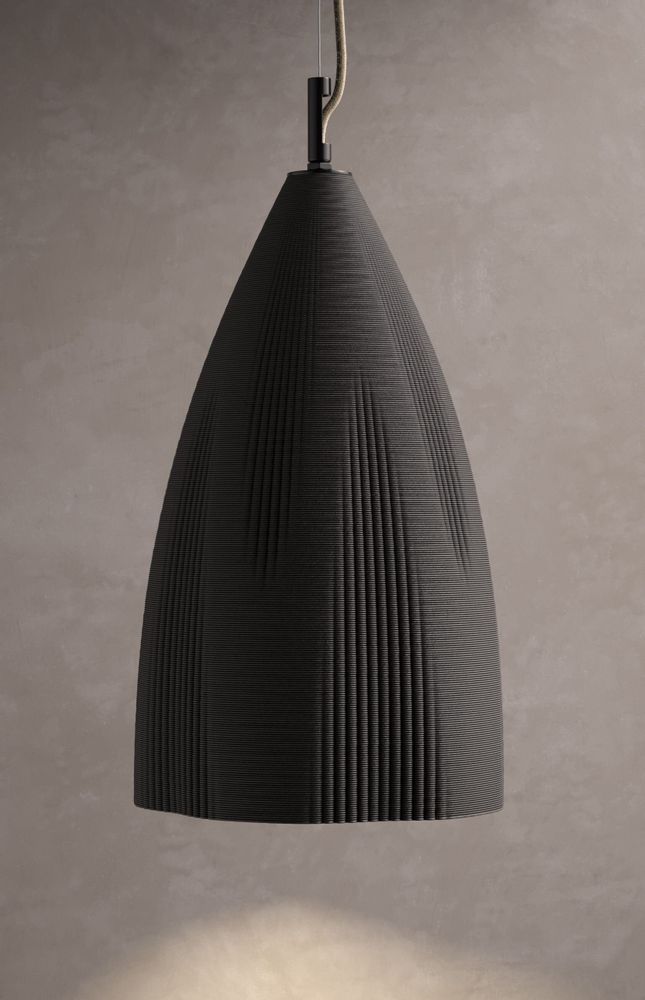 Hanging lights - WHALEBONE - 3D printed ceramic hanging lamp - KERAMIK