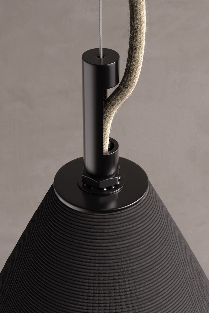 Hanging lights - WHALEBONE - 3D printed ceramic hanging lamp - KERAMIK