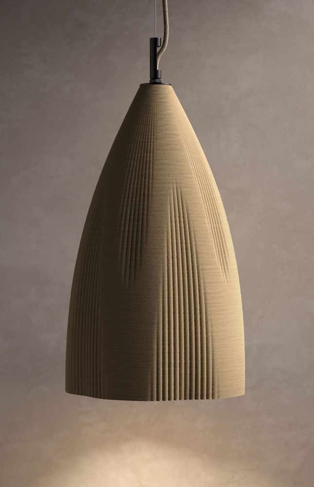 Hanging lights - WHALEBONE - 3D printed ceramic hanging lamp - KERAMIK