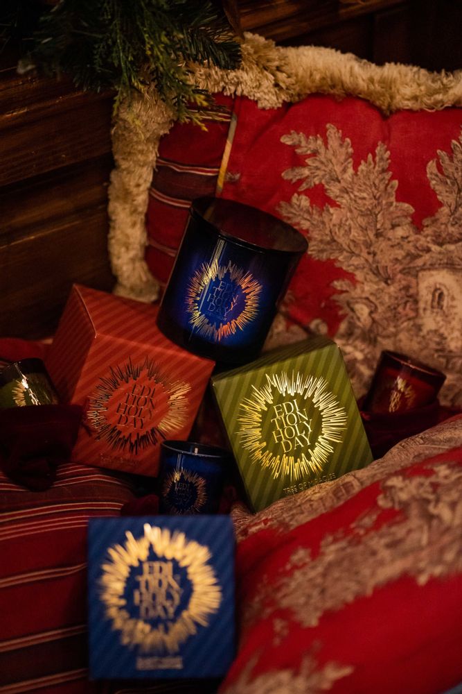 Bougies - Bougie de Noël en cire de soja parfumée faite à la main avec couvercle - EDITION FRAGRANCES