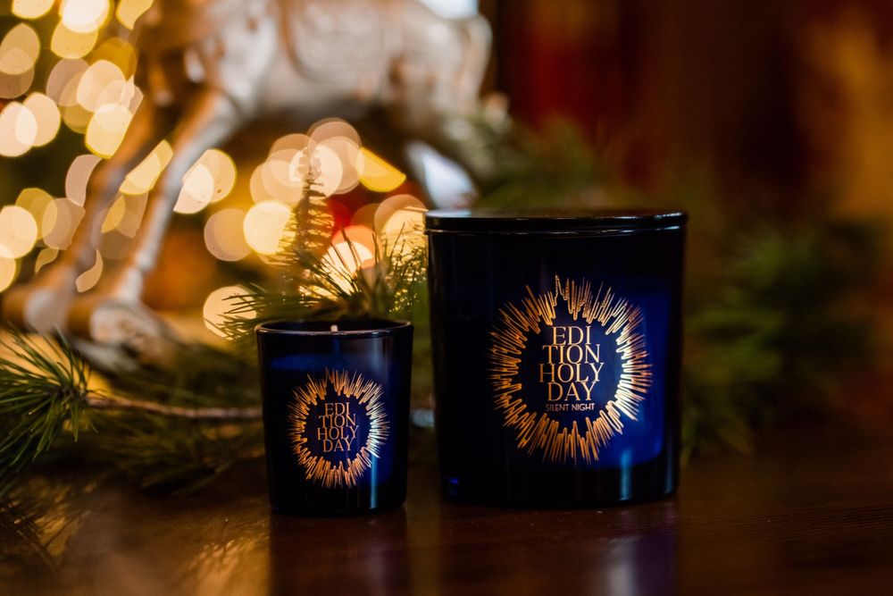 Bougies - Bougie de Noël en cire de soja parfumée faite à la main avec couvercle - EDITION FRAGRANCES