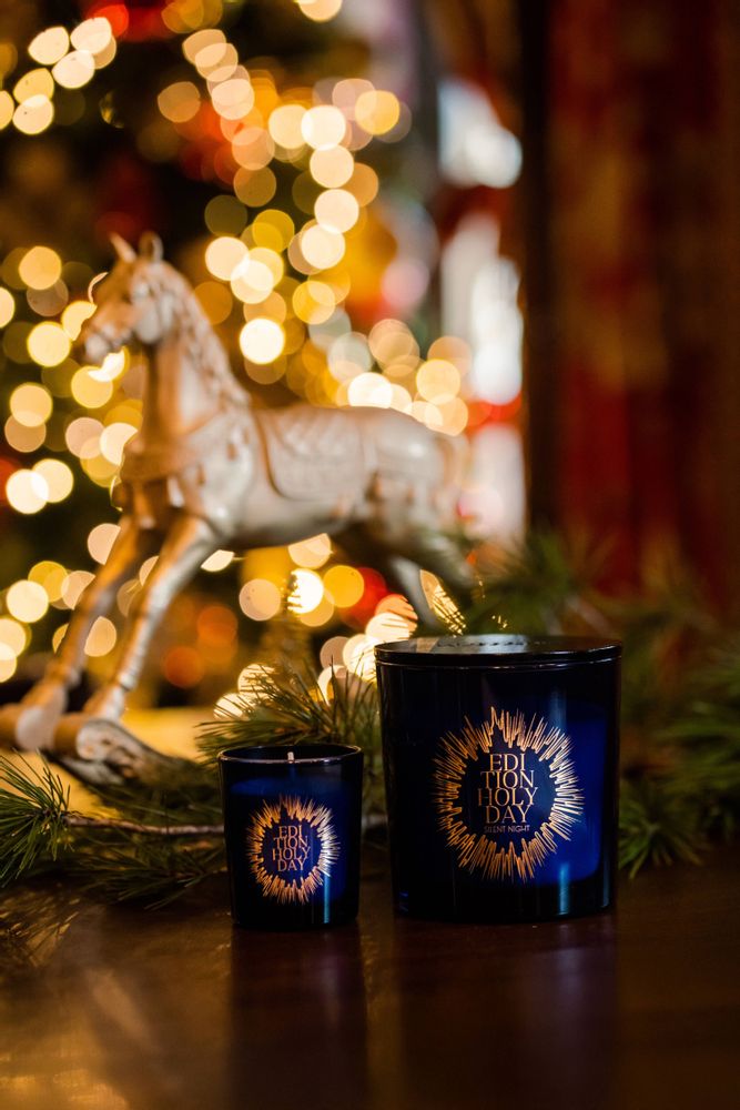 Bougies - Bougie de Noël en cire de soja parfumée faite à la main avec couvercle - EDITION FRAGRANCES