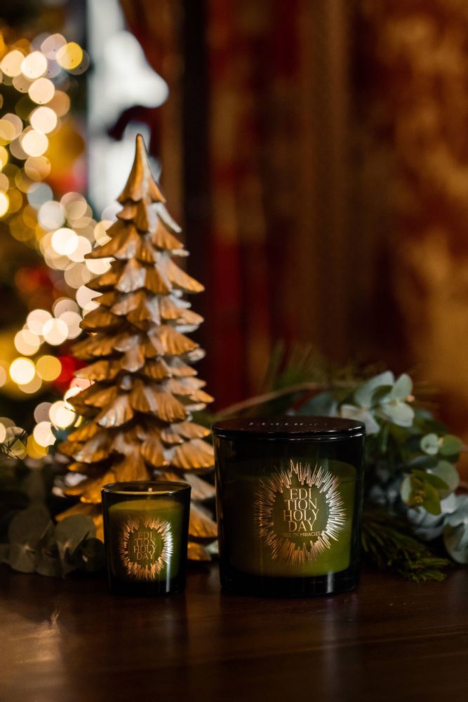 Bougies - Bougie de Noël en cire de soja parfumée faite à la main avec couvercle - EDITION FRAGRANCES