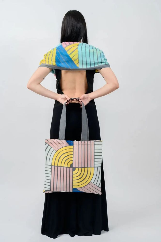 Bags and totes - Chromatic Orbit Tote Bag - KORES ACCESSORIES