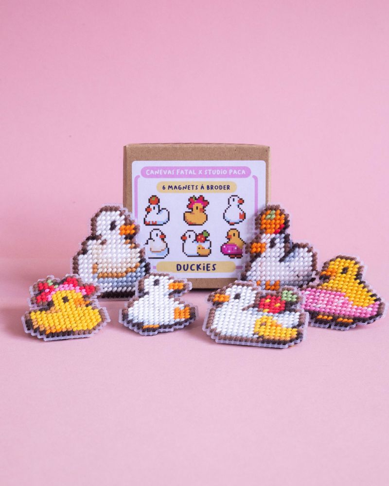 Children's arts and crafts - Magnet kit - Duckies - CANEVAS FATAL