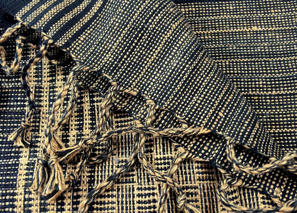 Foulards et écharpes - ETOLE EN SOIE SAUVAGE "ASSAM" - KARAWAN AUTHENTIC