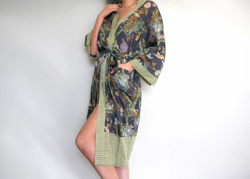 Prêt-à-porter - KIMONO BIRD PARADISE - KARAWAN AUTHENTIC