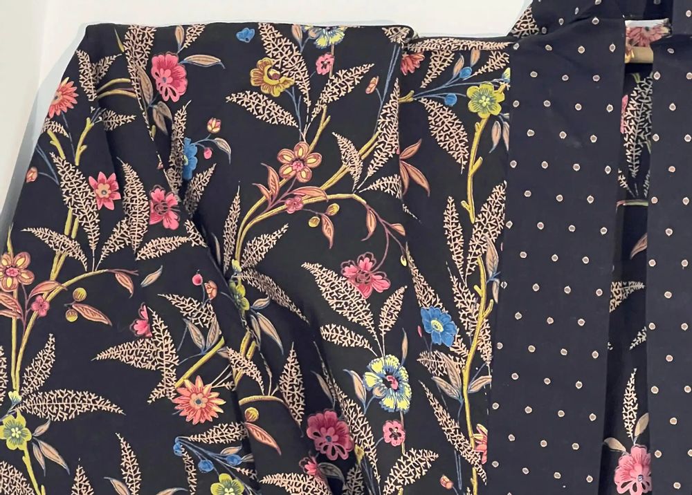 Prêt-à-porter - KIMONO BLACK FLOWER - KARAWAN AUTHENTIC