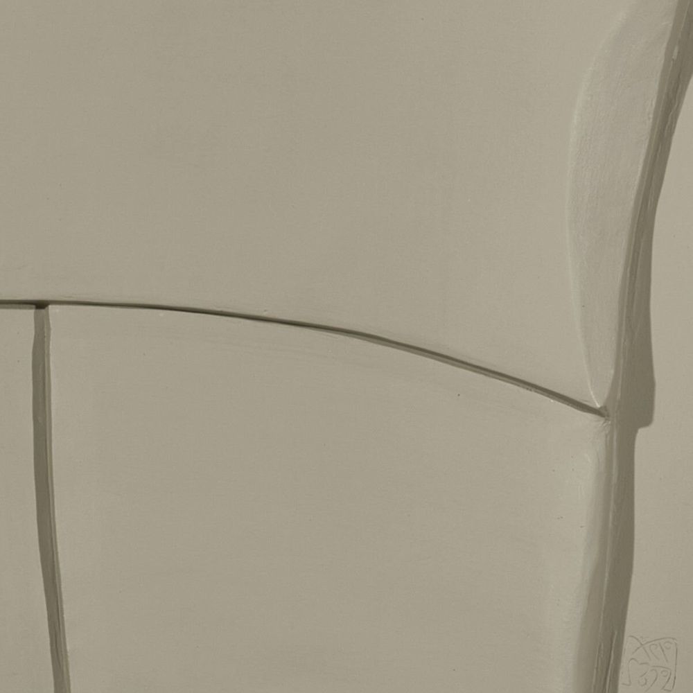 Services - 'Esquisto 04 Circular Moka' - Œuvre originale - 110x110cm - PERSPECTIVA 10