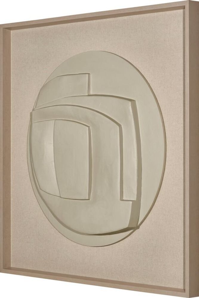 Services - 'Esquisto 01 Circular Gris' - Original Painting - 110x110cm - PERSPECTIVA 10