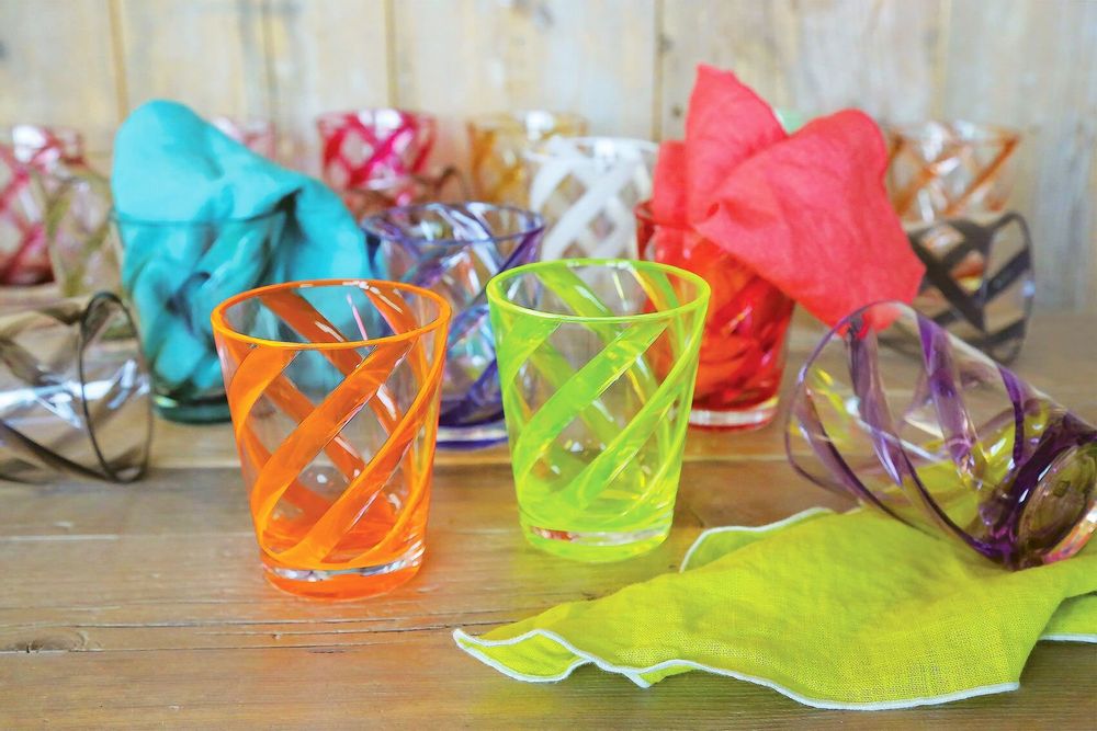 Cuisines de jardin - 24 Sets de 6 Verres en méthacrylate (144 pièces) - FIORIRA UN GIARDINO SRL