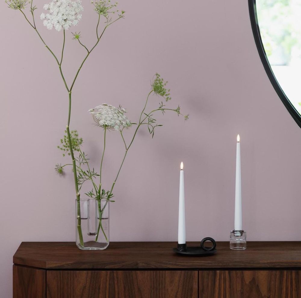 Éclairage LED - Basic Colours Taper Candles - MOODS & MORE