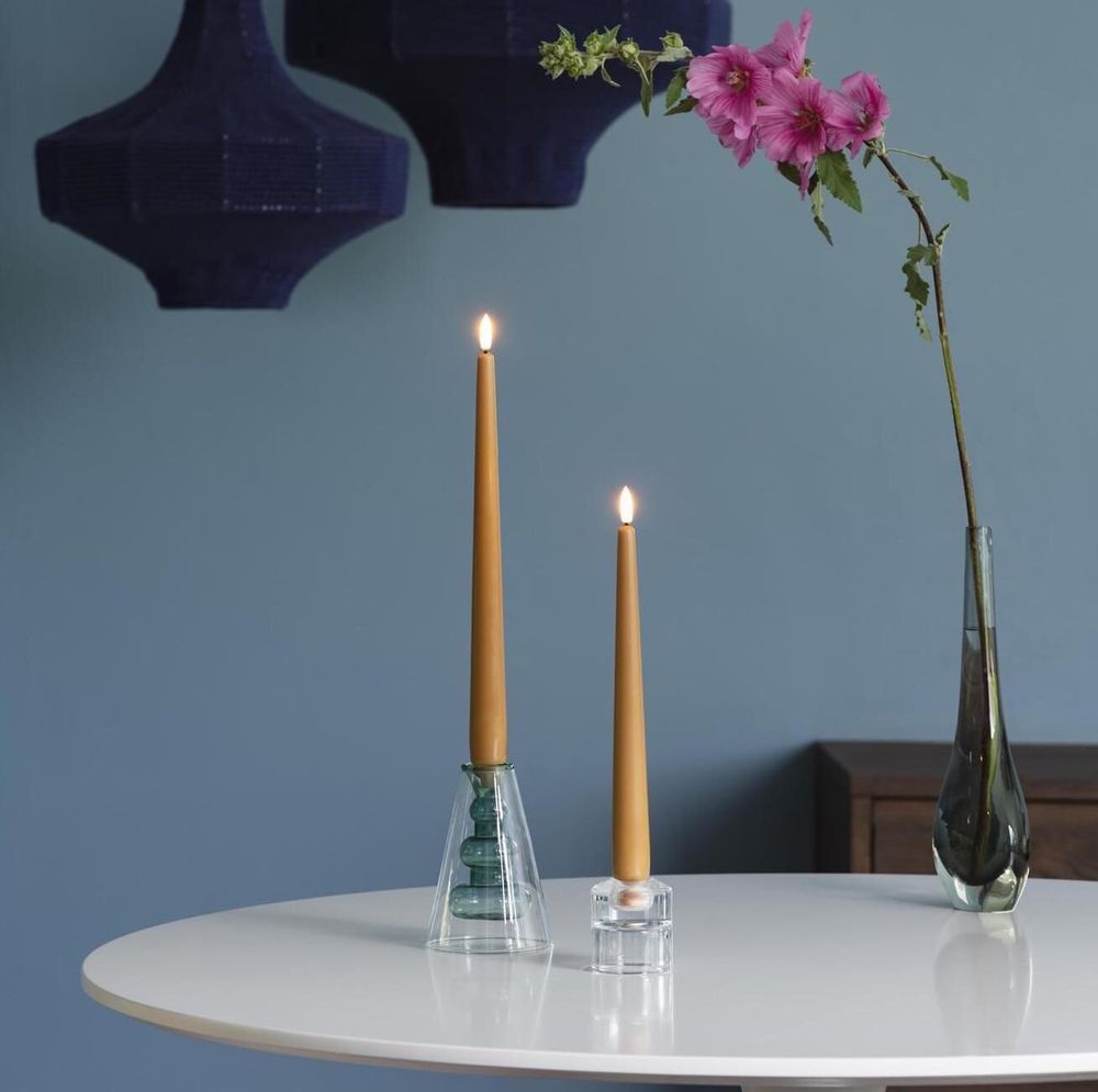 LED modules - Seasonal Colours LED Taper Candles Silk (Two Pack) - MOODS & MORE