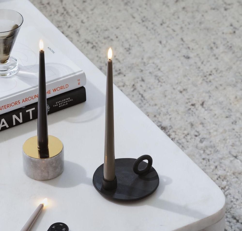 LED modules - Seasonal Colours LED Taper Candles Silk (Two Pack) - MOODS & MORE