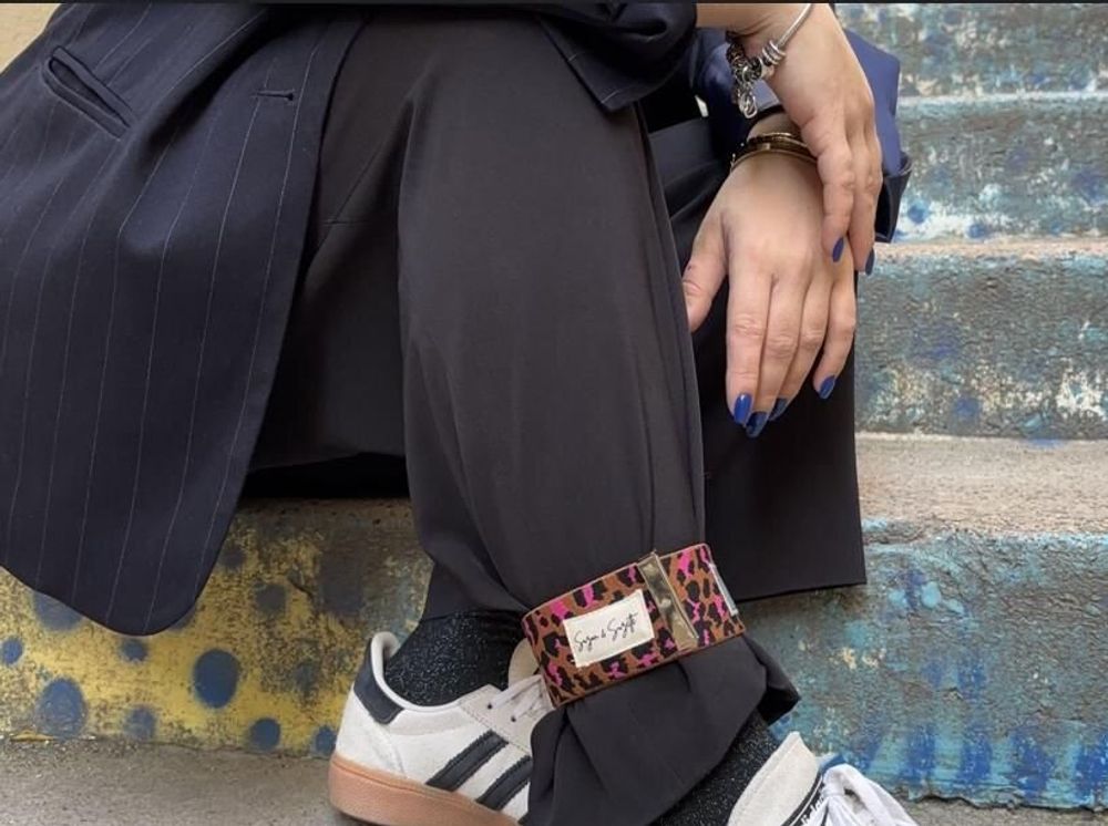 Prêt-à-porter - Le serre-pantalon stylé et réfléchissant - SUZON & SUZETTE