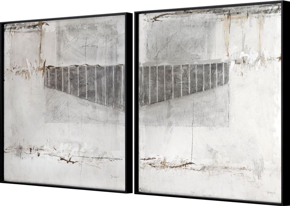 Services - 'Diptyque Efeso XS' - Œuvre Originale - 80x40 cm - PERSPECTIVA 10