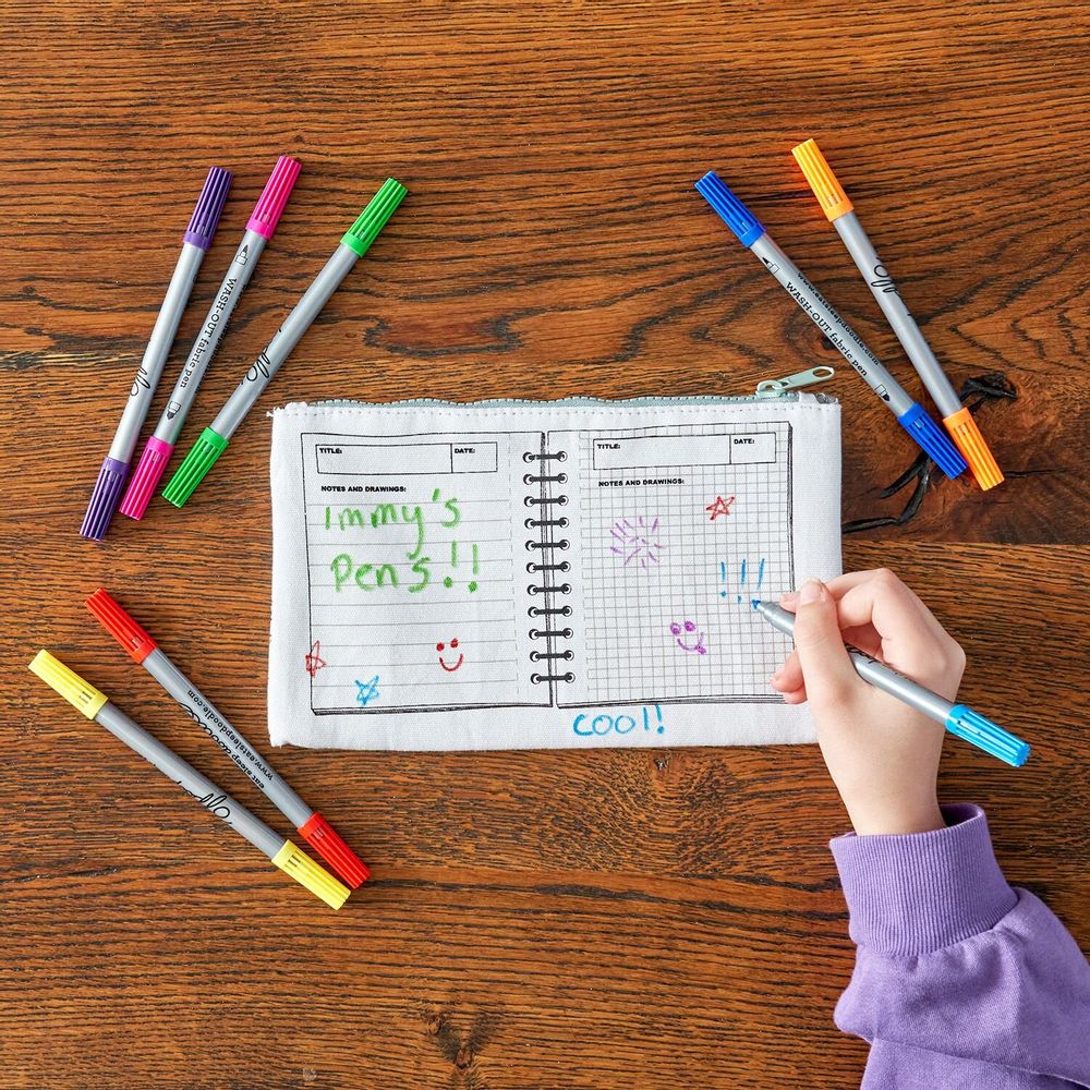 Children's desks - colour-in dinosaur pencil case - EATSLEEPDOODLE