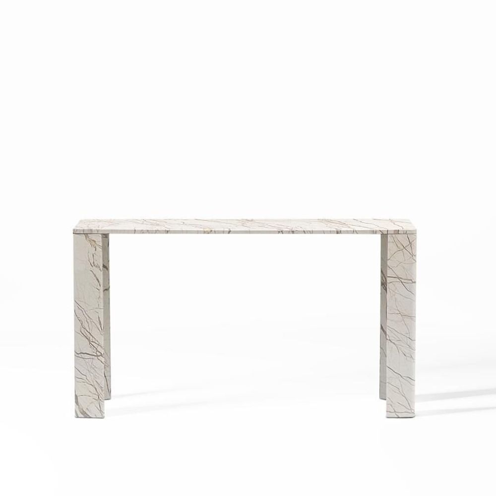 Consoles - CONSOLE 'NIMES EN MARBRE BEIGE 140x40x78h - FANCY