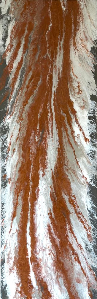 Paintings - Sillage is a two-part abstract diptych in acrylic/ resin  on canvas - TURIK&ART (KSENIIA TURIK)