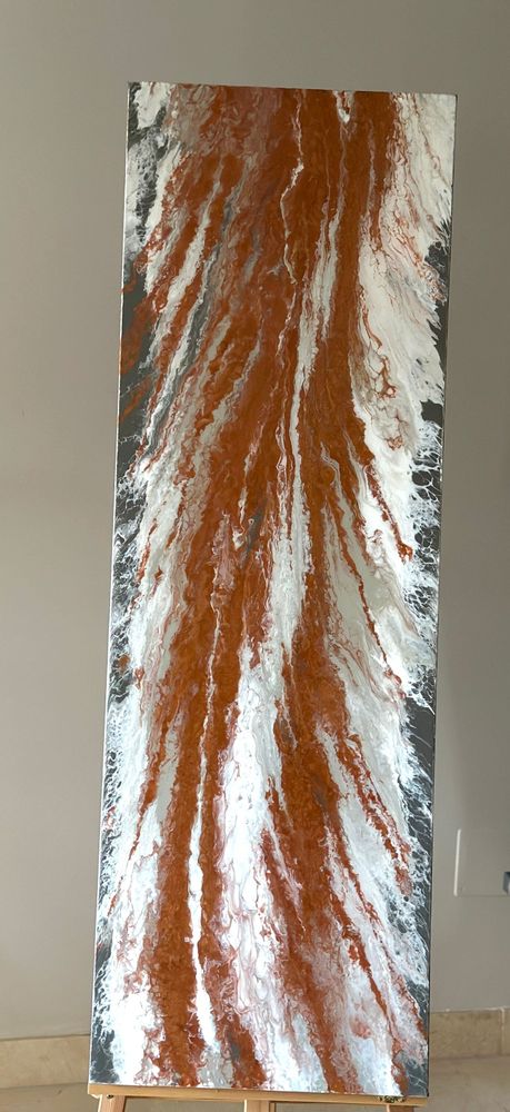Paintings - Sillage is a two-part abstract diptych in acrylic/ resin  on canvas - TURIK&ART (KSENIIA TURIK)