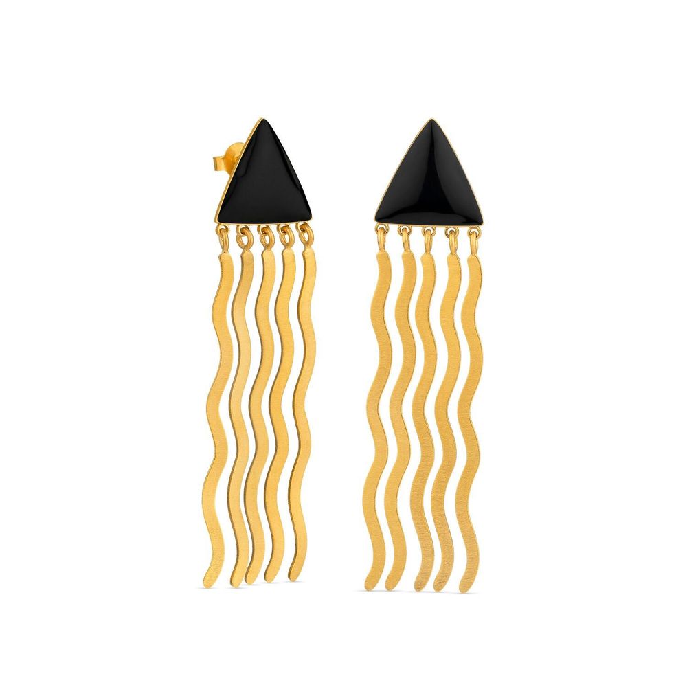 Jewelry - GOLDEN EARRINGS MIRÓ JEWELRY SHAPES - JOIDART